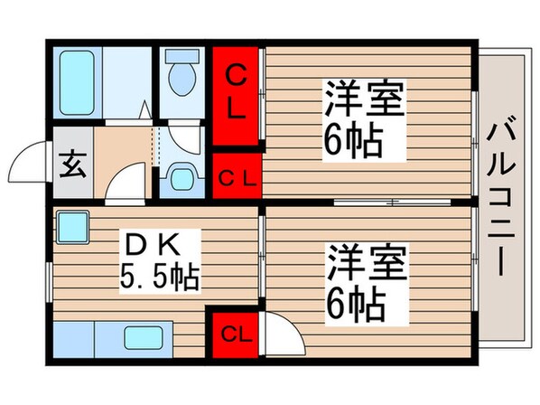 ソレイユ新柏の物件間取画像